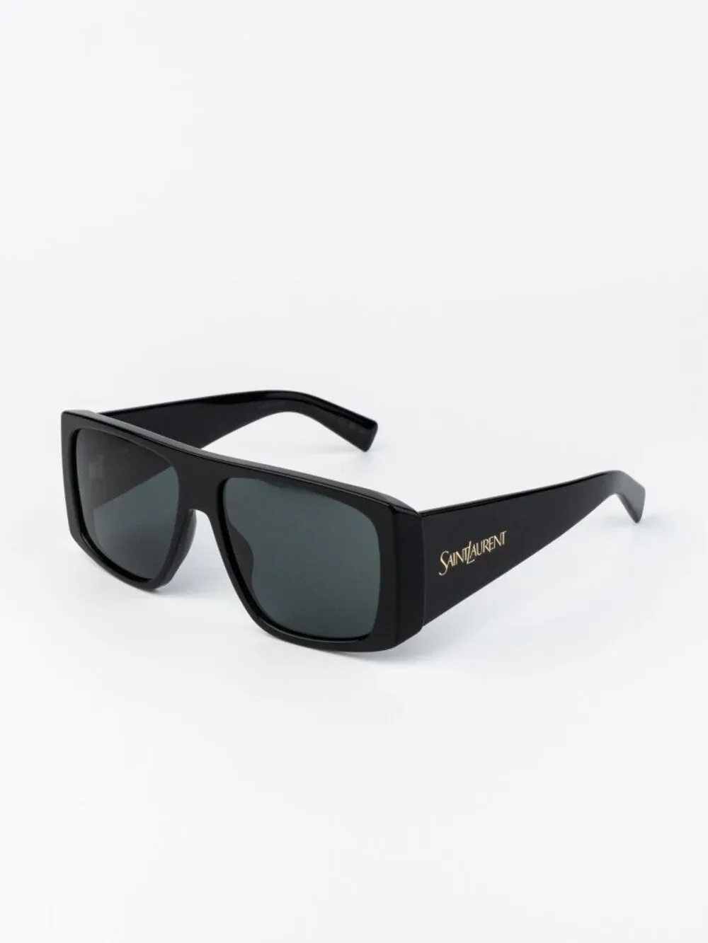 Saint Laurent Men Sunglasses Black Grey Square SL832 001 NEW AUTHENTIC